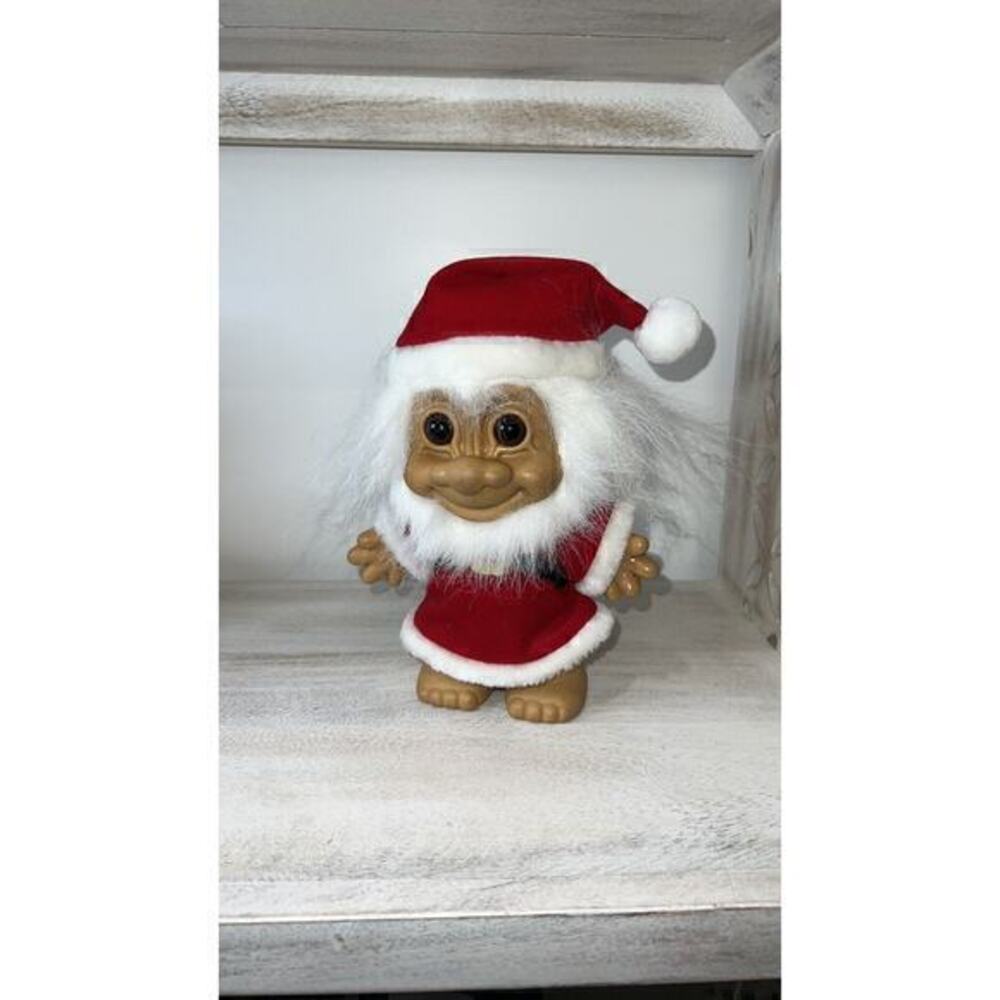 Santa Troll Doll with Red Outfit